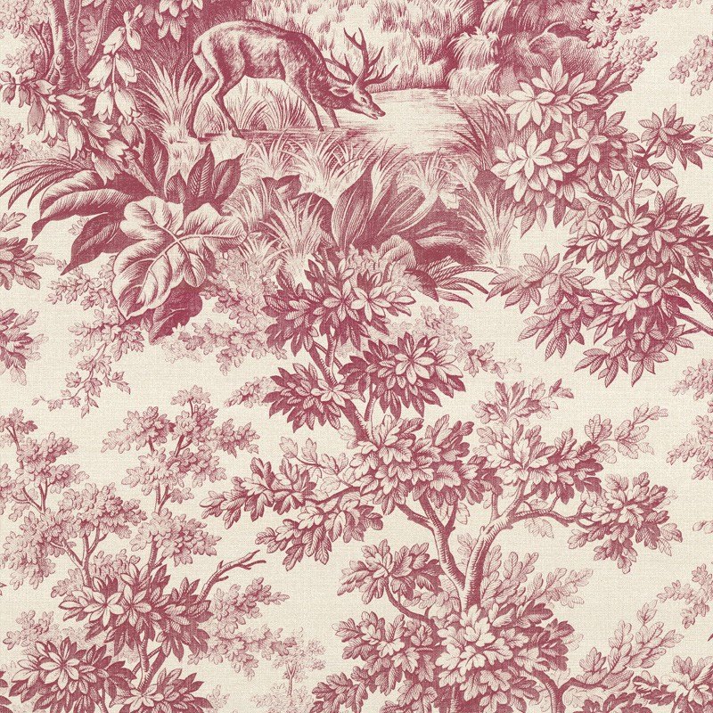 Обои Little Greene Revolution Papers Stag Toile - Burgundy 0284SGBURGU 10,05×0,52